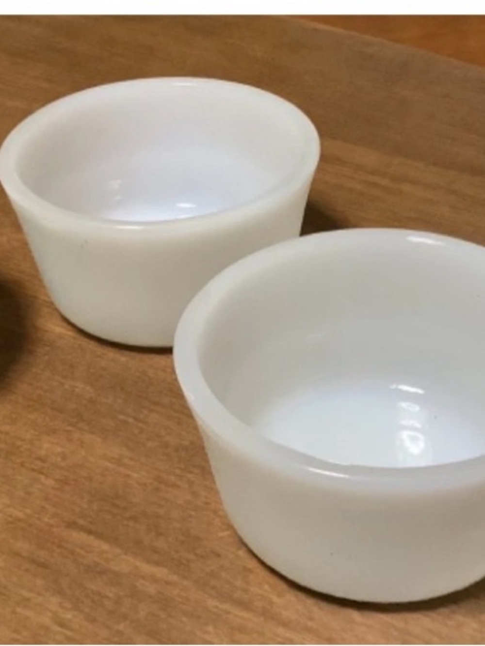 1-Fire King White Milk Glass Ramekins 1